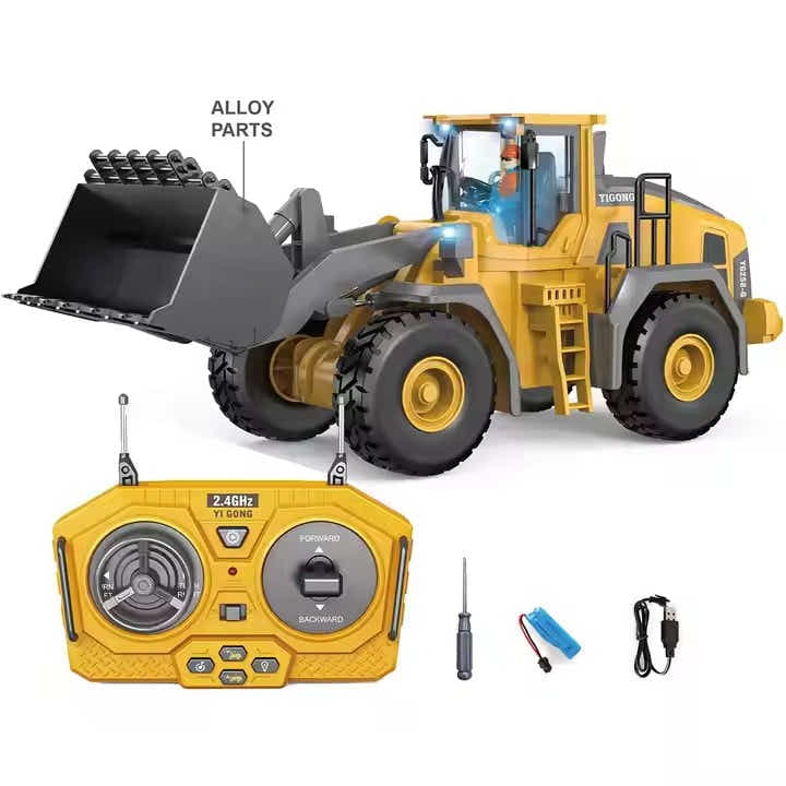 DS BS 9 Channel Remote Control Construction Bulldozer Toy