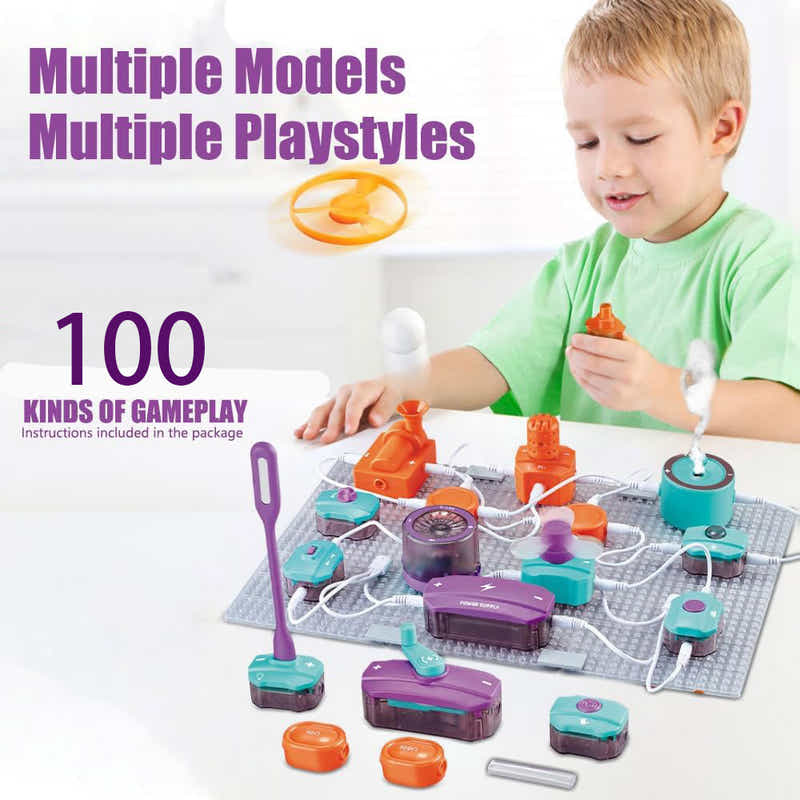 DS BS 45Pcs Science Experiments Circuit Board Kit