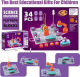 DS BS 34Pcs Science Experiments Circuit Board Kit