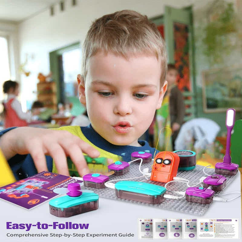 DS BS 34Pcs Science Experiments Circuit Board Kit