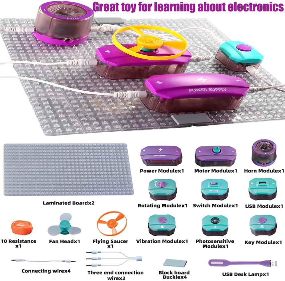 DS BS 25Pcs Science Experiments Circuit Board Kit