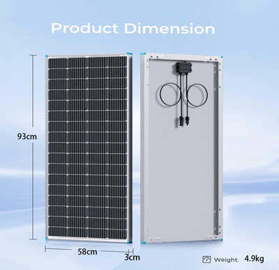 DS BS 100W Monocrystalline Solar Panel