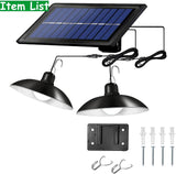 DS BS 2 Head Solar Pendant Light