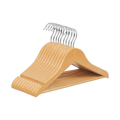 DS BS Wooden Hangers 10 Pack