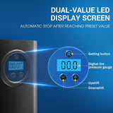 DS BS Air Pump Portable Compressor Tire Inflator with LCD Display