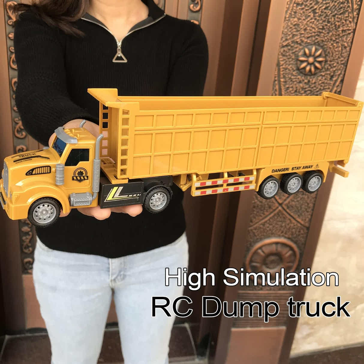 DS BS 4 Channel Remote Control Dump Truck with Trailer Toy