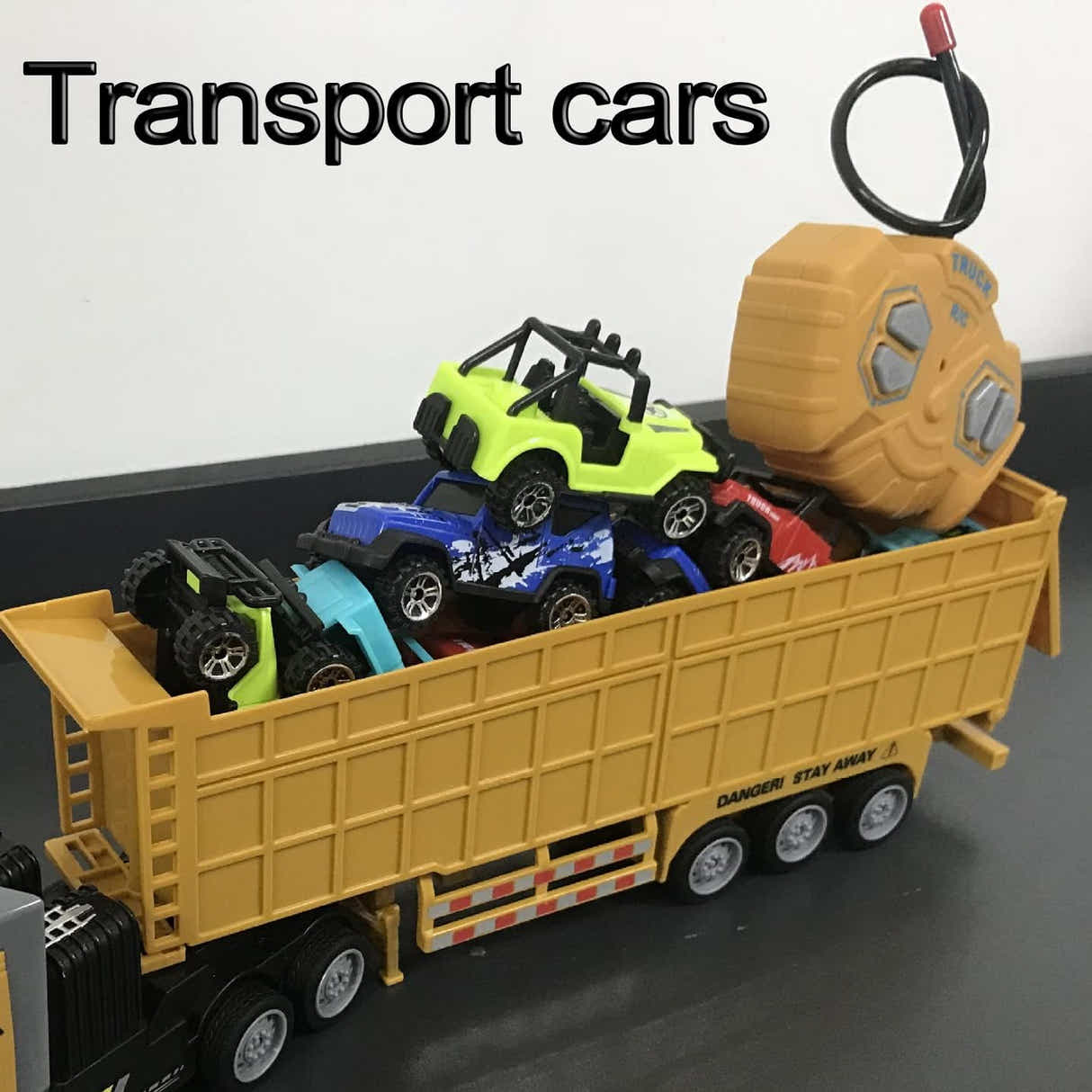 DS BS 4 Channel Remote Control Dump Truck with Trailer Toy