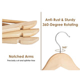 DS BS Wooden Hangers 10 Pack