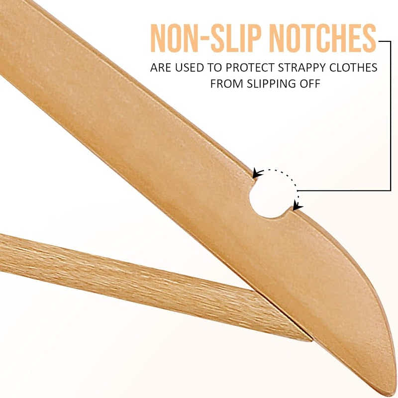 DS BS Wooden Hangers 10 Pack
