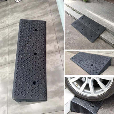 DS BS Heavy Duty Rubber Curb Ramp 100x30cm - Black
