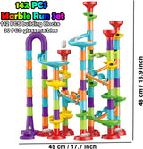 DS BS 142Pcs Piece DIY Marble Run Race Set