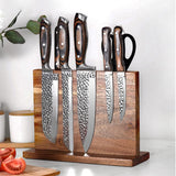 DS BS Double Sided Wooden Magnetic Knife Block Holder
