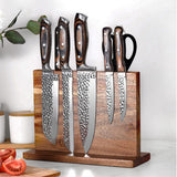 DS BS Double Sided Wooden Magnetic Knife Block Holder
