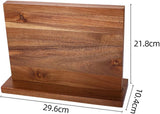 DS BS Double Sided Wooden Magnetic Knife Block Holder
