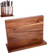 DS BS Double Sided Wooden Magnetic Knife Block Holder