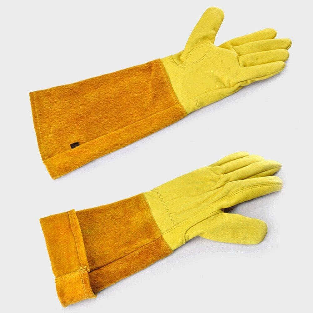 DS BS Thorn Proof Long Garden Gloves L -Yellow