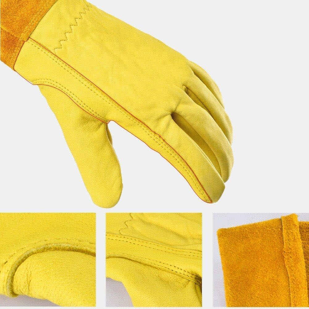 DS BS Thorn Proof Long Garden Gloves L -Yellow