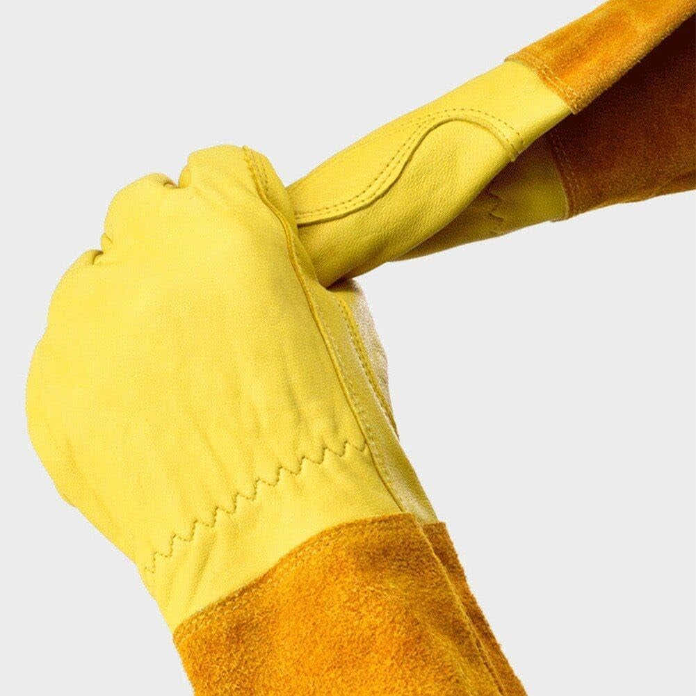 DS BS Thorn Proof Long Garden Gloves L -Yellow