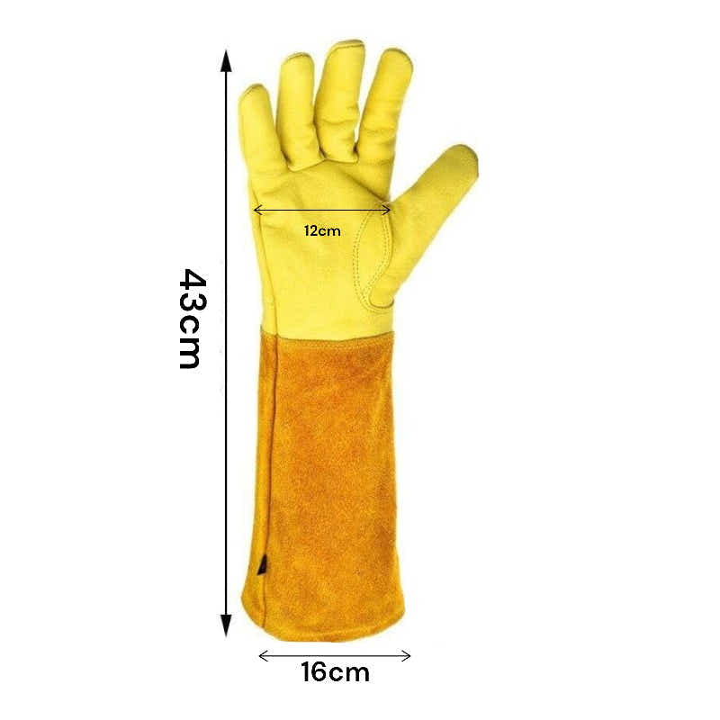 DS BS Thorn Proof Long Garden Gloves L -Yellow