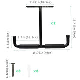 DS BS 2Pcs T Shaped Ceiling Hooks for Hanging