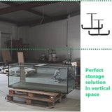 DS BS 2Pcs T Shaped Ceiling Hooks for Hanging