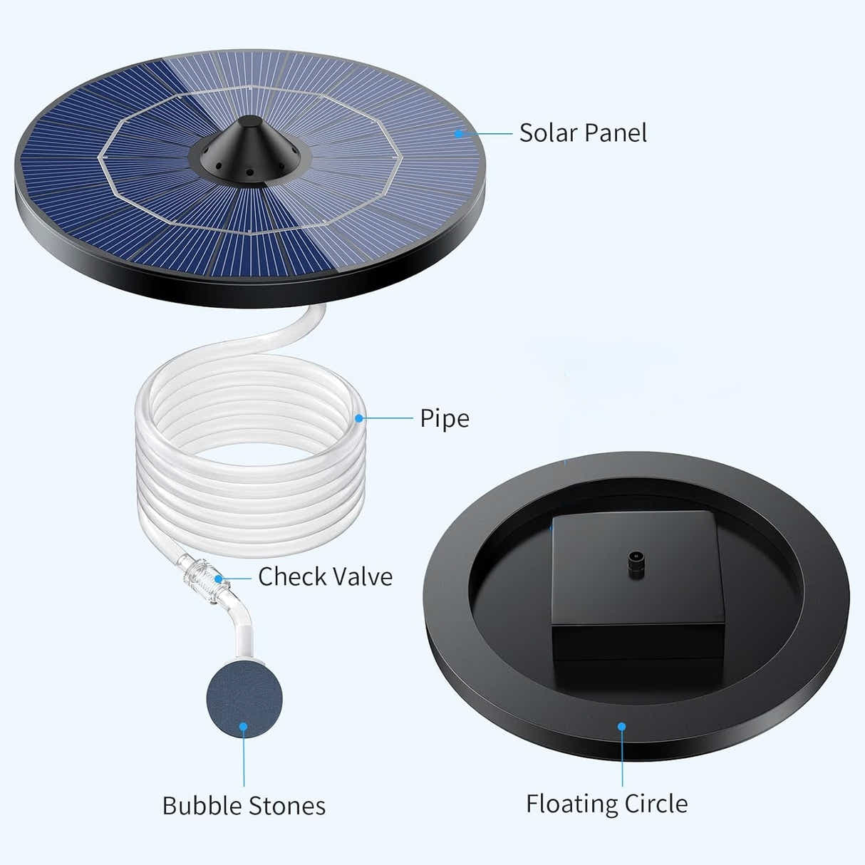 DS BS 2.5W Floating Solar Air Pump
