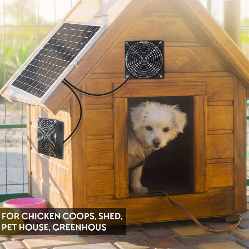 DS BS 15W Solar Powered Dual Fan Kit