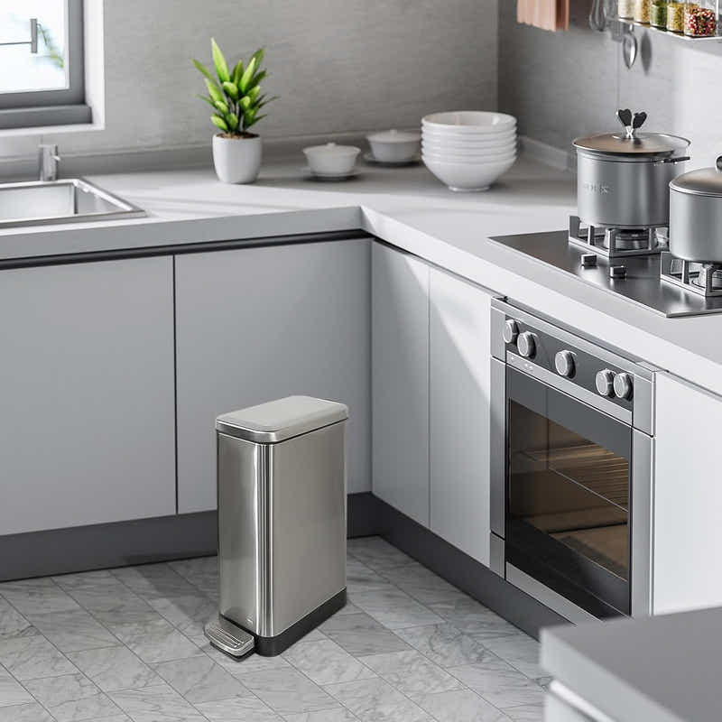 DS BS 15L Slim Kitchen Trash Can