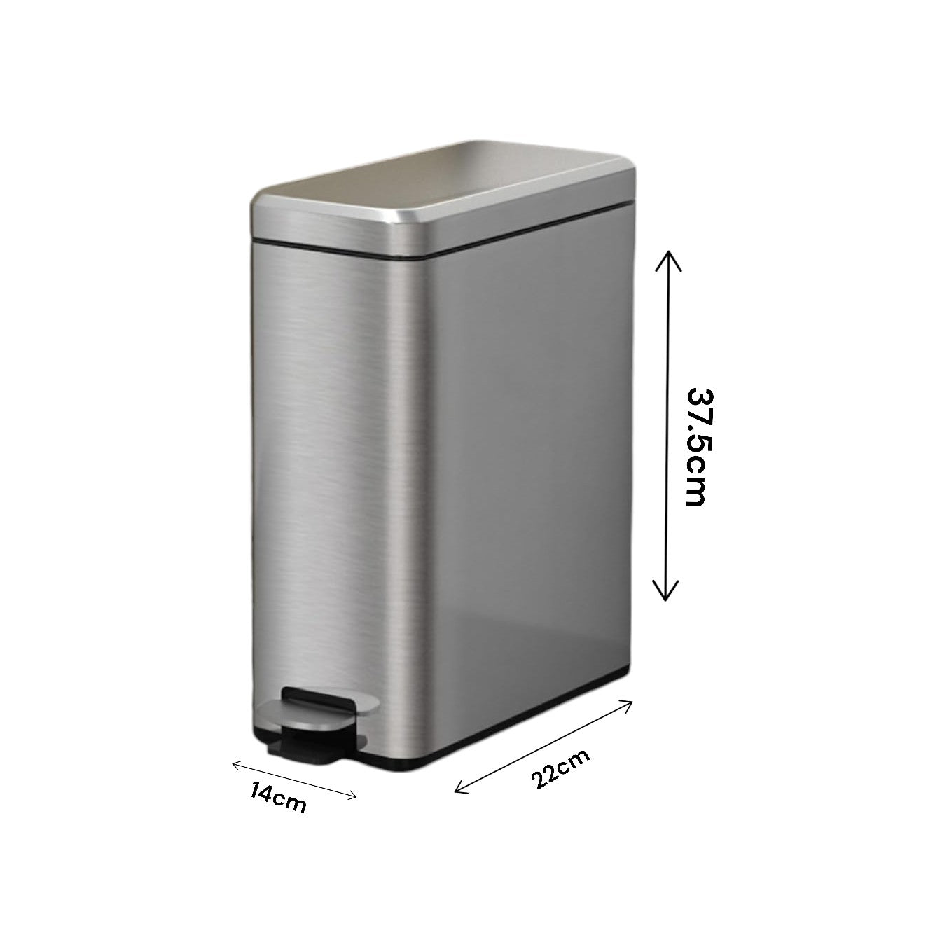 DS BS 10L Slim Kitchen Trash Can