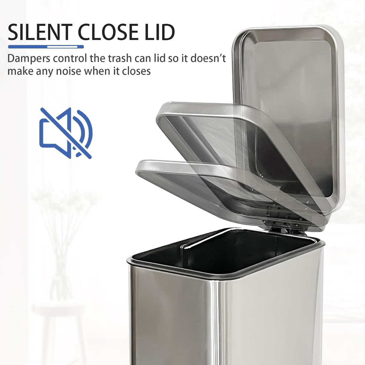 DS BS 10L Slim Kitchen Trash Can