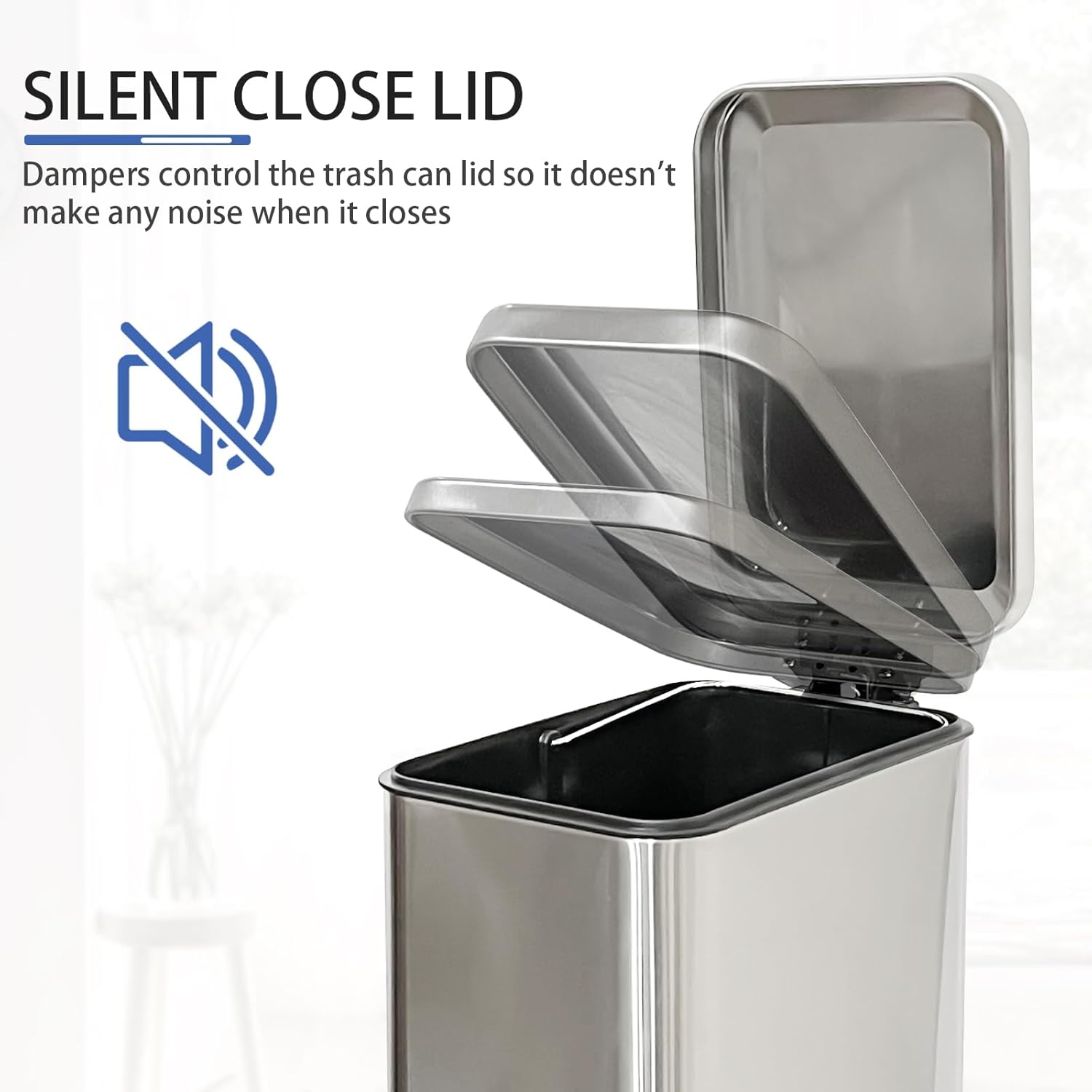 DS BS 10L Slim Kitchen Trash Can