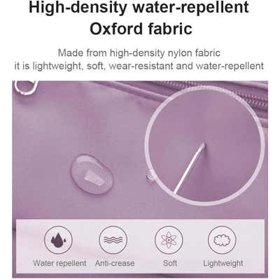 DS BS Expandable foldable duffel bag suitcase with Removable Wheels S -Purple