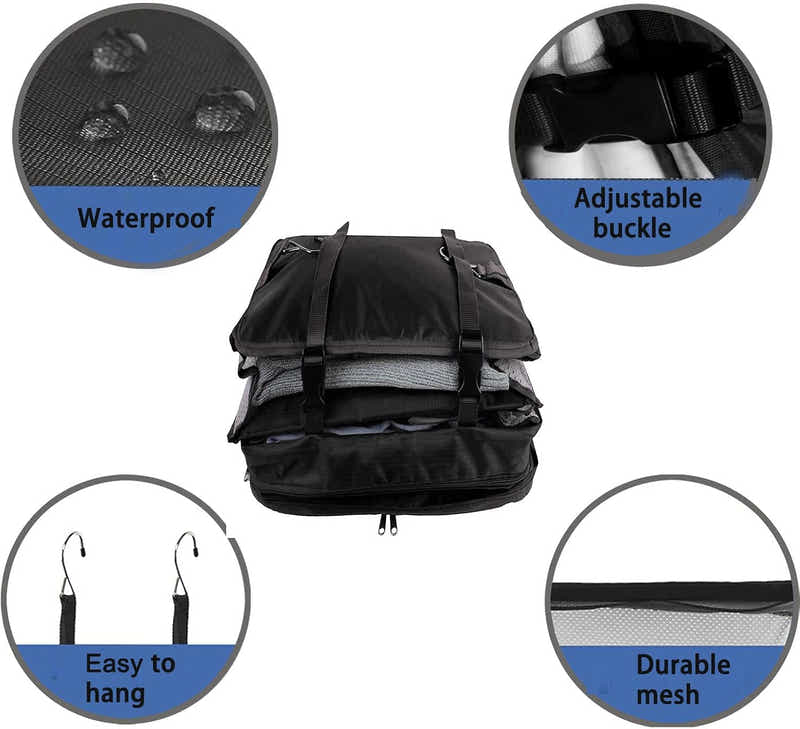 DS BS 3-Shelf Hanging Closet Organizer XL