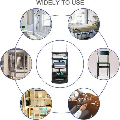DS BS 3-Shelf Hanging Closet Organizer XL