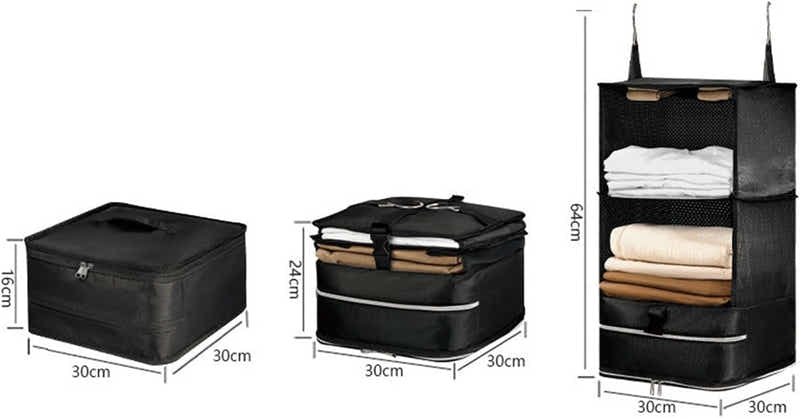 DS BS 3-Shelf Hanging Closet Organizer L