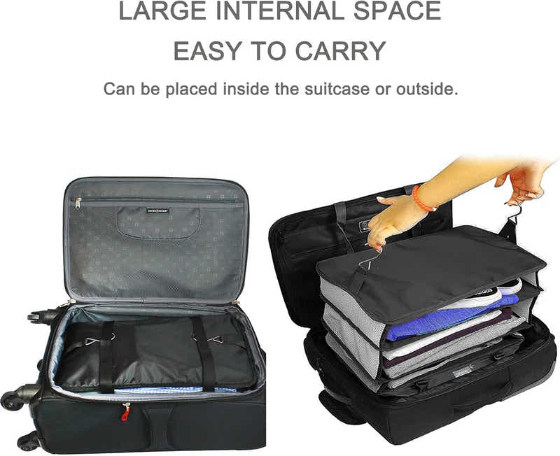 DS BS 3-Shelf Hanging Closet Organizer L