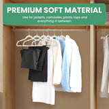 DS BS 50Pack Velvet Hangers -45cm White