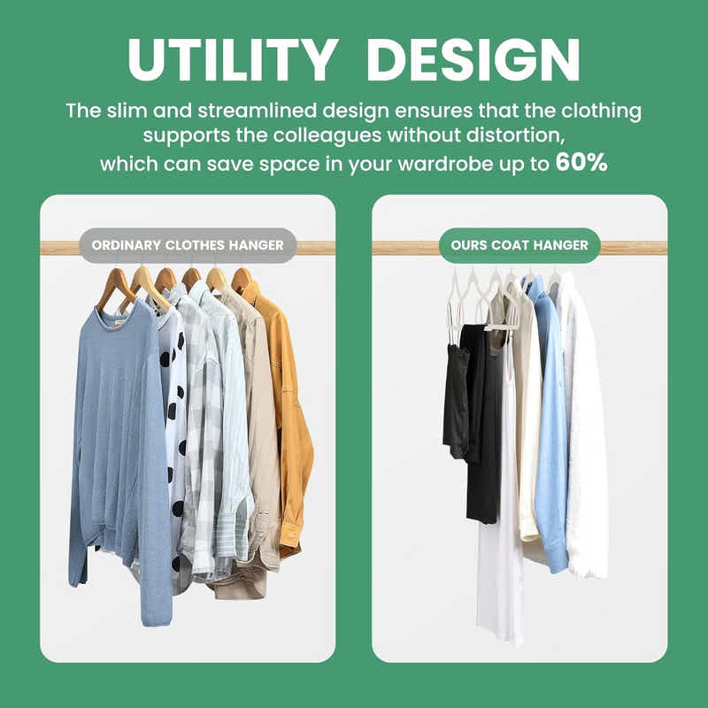 DS BS 50Pack Velvet Hangers -45cm White