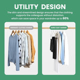 DS BS 50Pack Velvet Hangers -45cm White