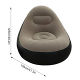 DS BS Inflatable Leisure Sofa Chair  Footstoo -Light Blue