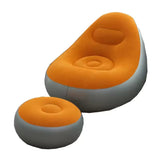DS BS Inflatable Leisure Sofa Chair  Footstoo -Orange