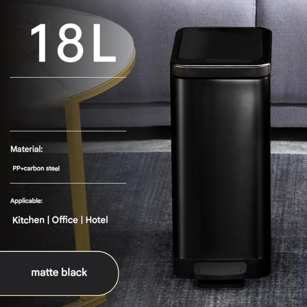 DS BS 18L Slim Kitchen Trash Can -Black