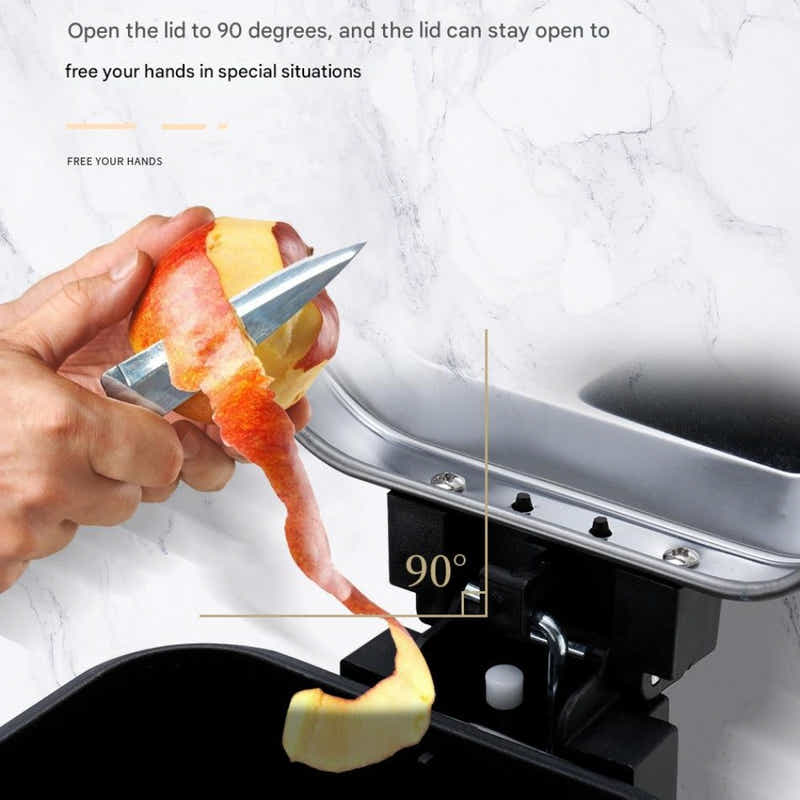 DS BS 15L Slim Kitchen Trash Can -Black