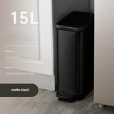 DS BS 15L Slim Kitchen Trash Can -Black