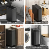 DS BS 10L Slim Kitchen Trash Can -Black