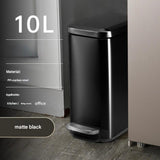 DS BS 10L Slim Kitchen Trash Can -Black