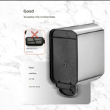 DS BS 15L Slim Kitchen Trash Can -White