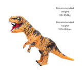 DS BS Inflatable T-Rex Costume – Brown Dinosaur Suit with Fan and Battery Box