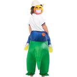 DS BS Green Inflatable Dinosaur Rider Size 80-105CM