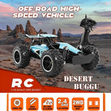 DS BS 2.4G Remote Control Off-Road Car 15km/h High Speed Racing Vehicle - Blue